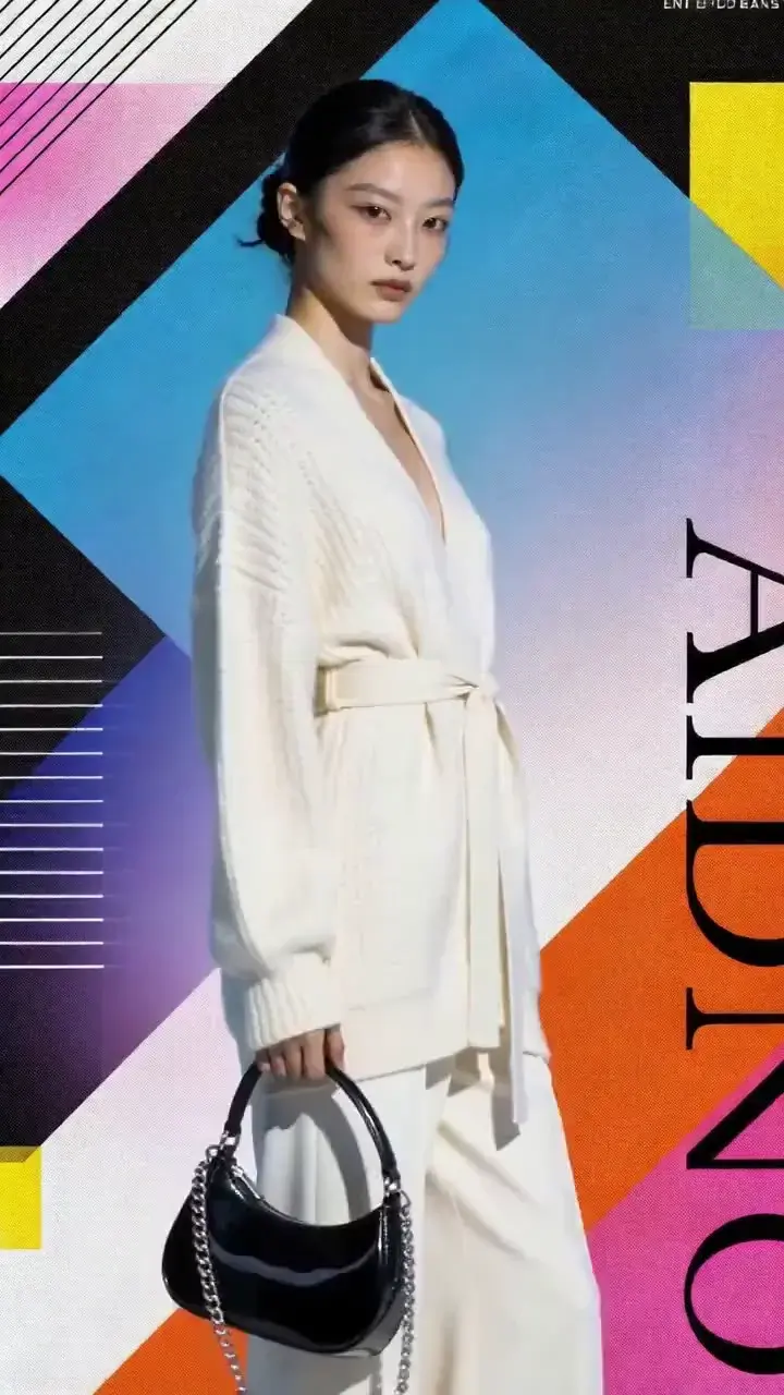 MiniMax H3 Motion Study 09: Geometric Fashion Lookbook