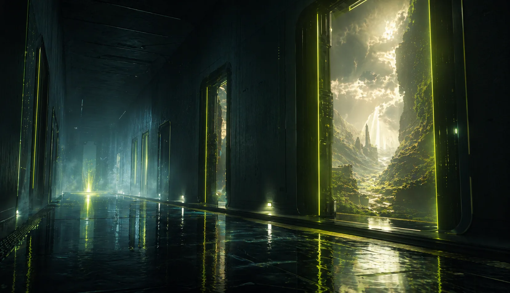 Text-directed MiniMax H3 cinematic corridor
